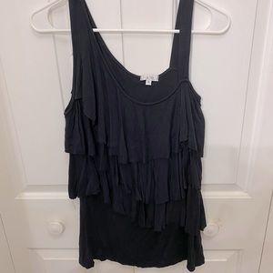 Cache | Black Sleeveless Top